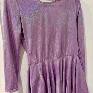 Shimmering Purple Long Sleeve Dress